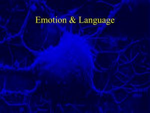 Emotion & Language