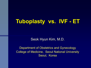 Tuboplasty vs. IVF