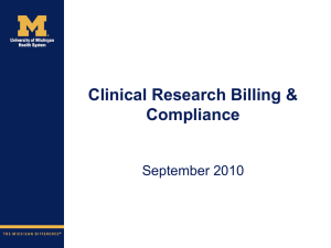 Clinical Research Billing & Compliance