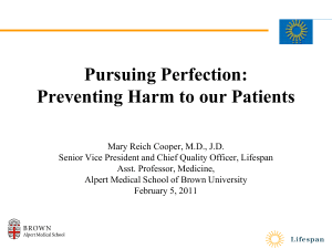 Pursuing Perfection - Alpert Medical School