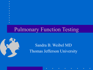 Pulmonary Function Testing - Thomas Jefferson University