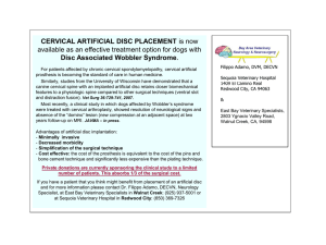 cervical artificial disc placement