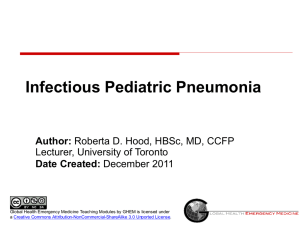 pediatricpneumonia - Global Emergency Health Medicine