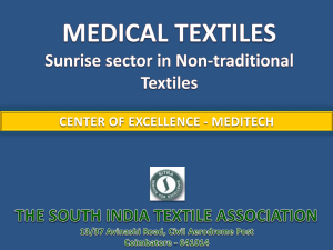 Medical Textiles, South India Textile Research Association by Dr