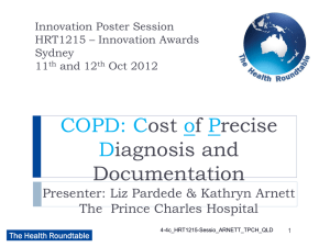 COPD: Cost of Precise Diagnosis and Documentation