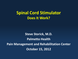 Do Spinal Cord Stimulators Work?