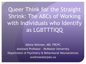 Queer Think for the Straight Shrink