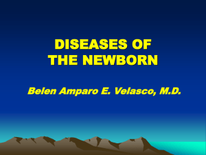 PHYSIOLOGY OF THE NEWBORN