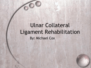 Ulnar Collateral Ligament Rehabilitation PPT