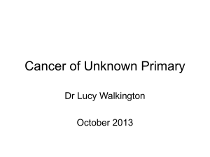 Cancer of Unknown Primay