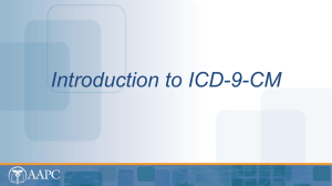 Introduction to ICD-9-CM - Network Learning Institute