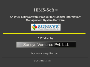 HMS - Sunsys Ventures Pvt. Ltd.