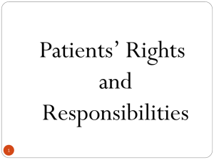 Patients` Rights and Responsibilities