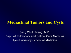Mediastinal Tumors and Cysts