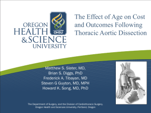 The Effect of Age on Cost and Outcomes Following Thoracic Aortic