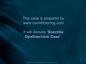 Erectile_dysfunction_clinic - USMLE Step 2 CS