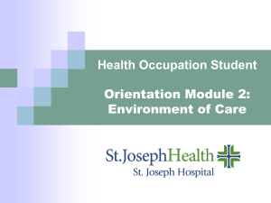 Module 2 – Environment of Care