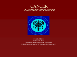 cancer causes and prevention - Kidwai Memorial Institute of Oncology
