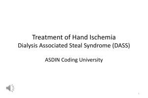 Treatment of Hand Ischemia