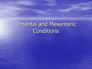 Omental and Mesenteric Conditions
