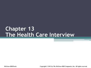 The Health Care Interview