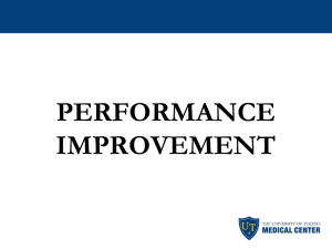 PERFORMANCE IMPROVEMENT OCCURRENCE REPORTING