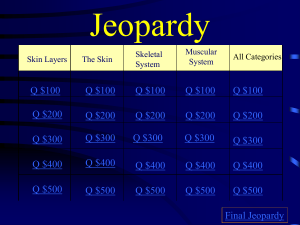 Jeopardy - Topsail Middle School