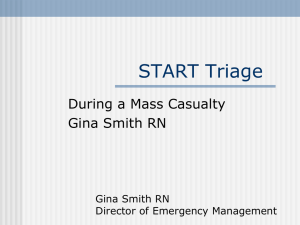 Gina Smith Presentation: START Triage