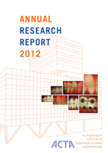 ANNUAL RESEARCH REPORT 2012