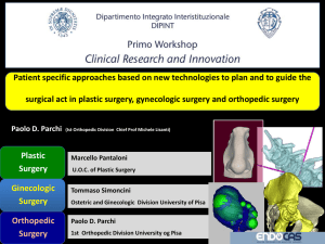 Patient specific approaches based on new technologies to plan and