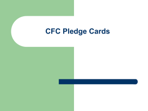 CFC Pledge Cards - Combined Federal Campaign of Eastern