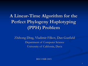 A Linear-Time Algorithm for the Perfect Phylogeny - CS-CSIF
