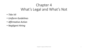 Chap 4 Knowing What`s Legal (and What`s Not)