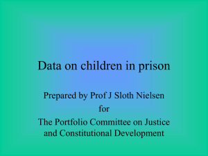 Statistical data from the last 5 years: sentenced children under 14 yrs