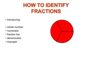 HOW TO: IDENTIFY FRACTIONS