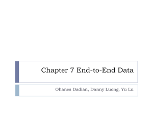 Chapter 7 End-to