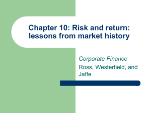 Chapter 9: Risk and return