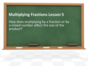 5th Grade Lesson 5 Multiplying Fractions