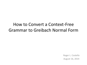 How to Convert a Context-Free Grammar to Greibach
