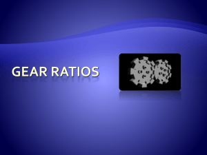 Gear ratios