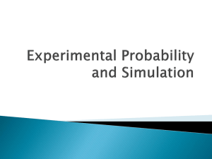 Experimental Probability and Simulation ppt