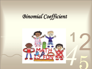 Binomial Coefficient