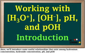[H3O+], [OHâ€“], pH - BC Learning Network