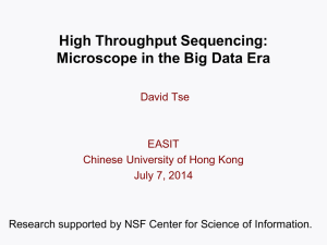 High Throughput Sequencing: Microscope in a Big Data Era