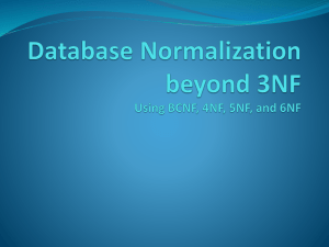 Database Normalization Using 1NF, 2NF, and 3NF