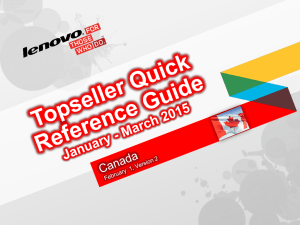 Topseller Quick Reference Guide