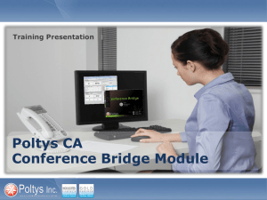 ca conference bridge module training presentation
