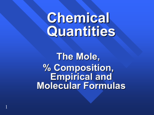Chemical Quantities