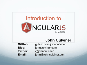 Intro To AngularJs