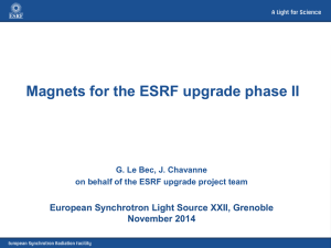Magnets for the ESRF Upgrade